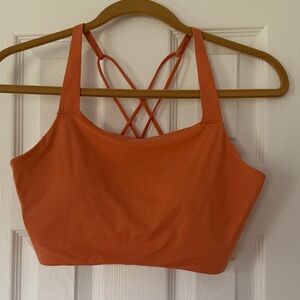 Nike Orange Crossback Bralette